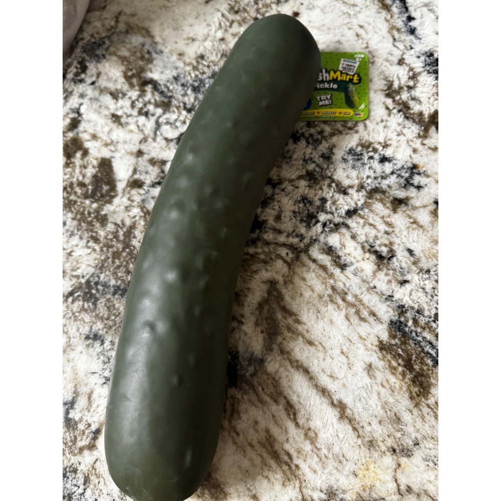 Crazy Fun SmushMart Pickle Jumbo Squishy Sensory Toy Green Stress Relief